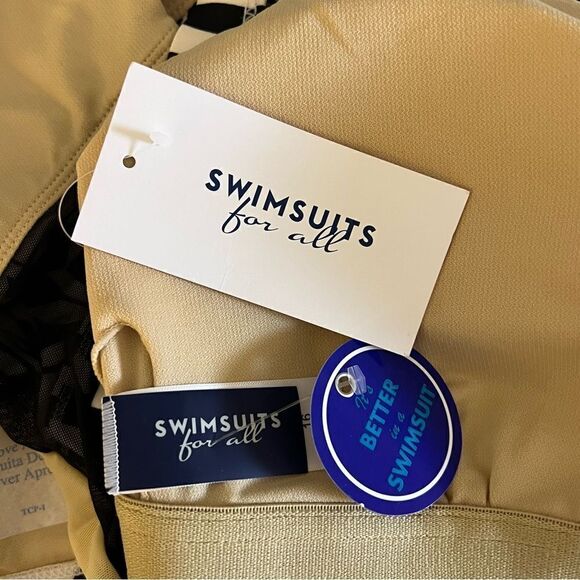 Swimsuits For All Plus Size One Piece Swimsuit With Back Detail, Size 16 - Picture 12 of 13